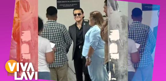 Christian Nodal es captado en los juzgados en CDMX