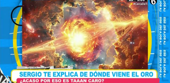 Aprendemos con Sergio de donde viene el oro y como llegó a la Tierra