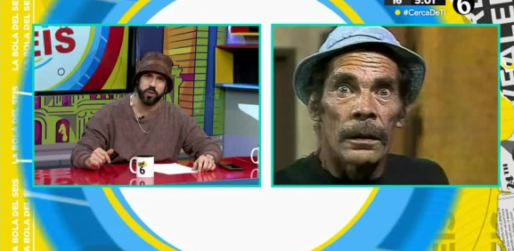 El conductor y su look de lunes es parecido al del personaje