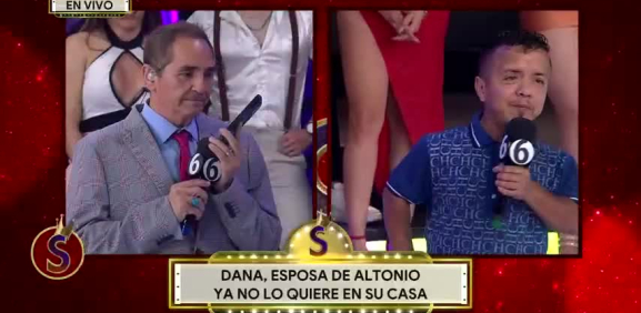 Las imágenes expuestas en el programa hacen que su esposa lo corra