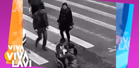 Niño se pelea con conductor por atropellar a su mamá