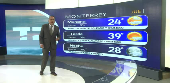 Abimael Salas nos da el pronóstico del tiempo en Monterrey para este jueves 24 de julio de 2025.