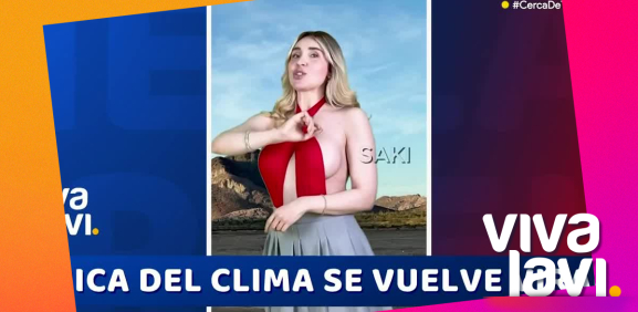 Chica del clima se hace viral