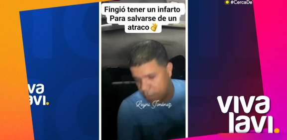 Hombre finge infarto para evitar asalto