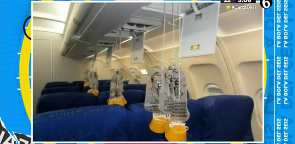 Se dice que hay minilaboratorios químicos en el avión