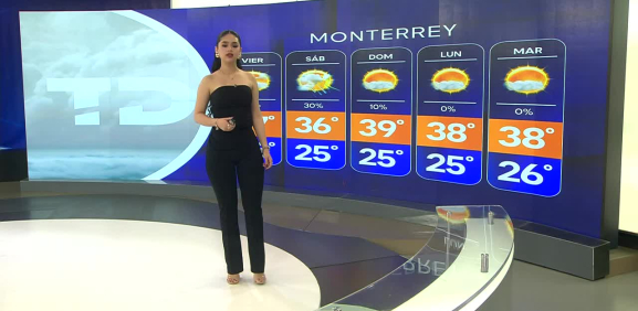 Natalia Sánchez nos da el pronóstico del tiempo en Monterrey para este jueves 14 de agosto de 2025.