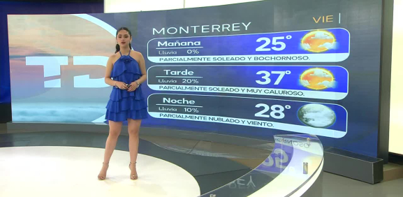Natalia Sánchez nos da el pronóstico del tiempo en Monterrey para este fin de semana.