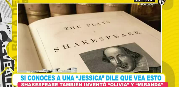 Nombres como el de Jessica se dicen fueron creados por el autor