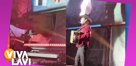 Jorge Hernández, de Los Tigres del Norte sufre caída durante concierto