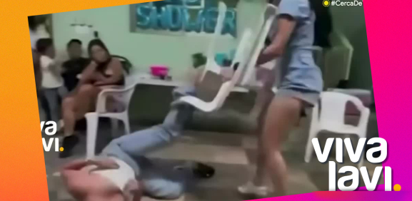 Baby Shower se convierte en lucha libre