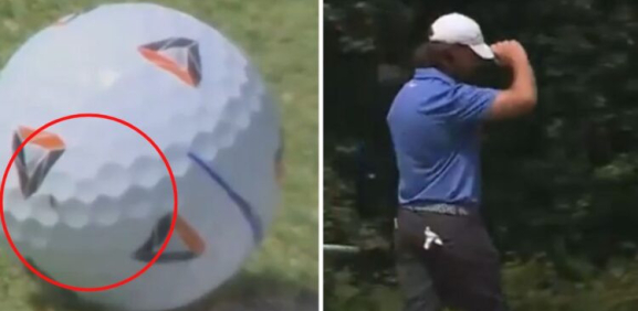 El caso más raro de este golfista queda captado
