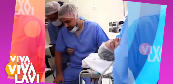 Hombre se desmaya durante el parto de su esposa