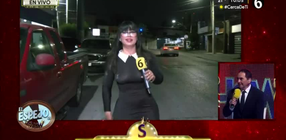 La sensual chica de 'Es Show' expone los baches de las colonias