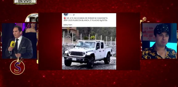 Ernesto Chavana anuncia triste noticia sobre un robo en su casa
