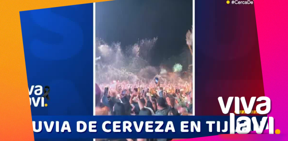 Durante concierto fans 'provocan' lluvia de cerveza