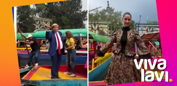 Trump y Claudita , ¿juntos en Xochimilco?