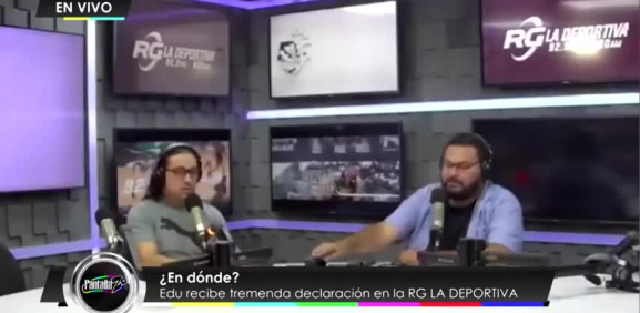 Edu recibe fuerte declaración en la RG Deportiva