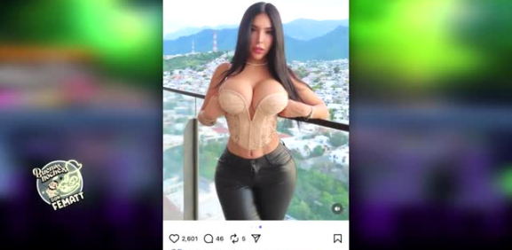 La sensual chica suelta la sopa