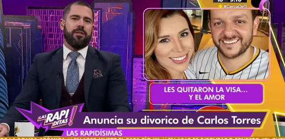 Marina del Pilar anuncia su divocio con Carlos Torres