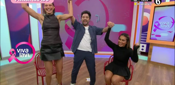 Natalia Valenzuel y Ximena Ramírez en el 'Piensa Rápido'