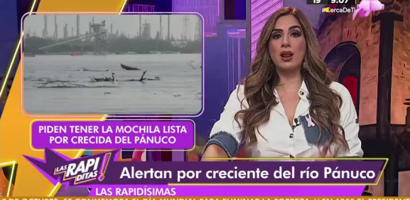 Alertan por creciente del río Pánuco