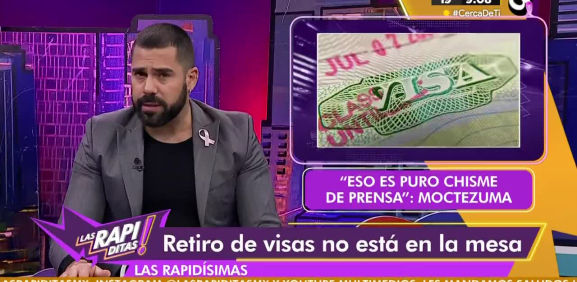 Retiro de visas no está en la mesa entre México y EU, dice Moctezuma