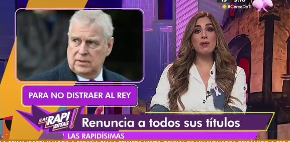 El principe Andrés renuncia a todos sus titulos reales