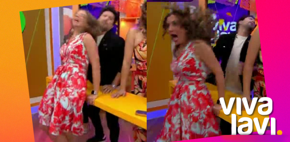 Gaby Quiroga le revienta la boca a Gabo Ramos