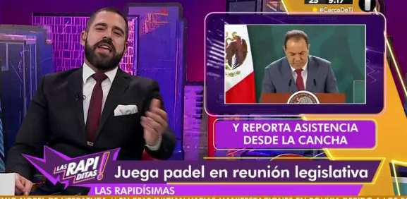 Cuauhtémoc Blanco juega padel durante reunión legislativa