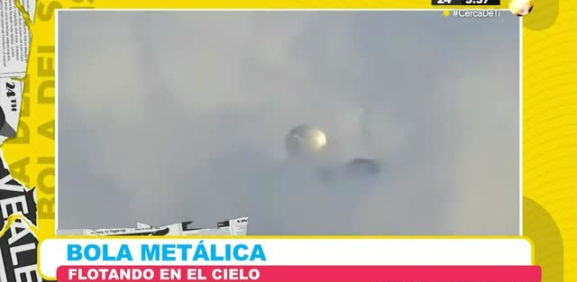 Video captado de una misterioso bola flotante