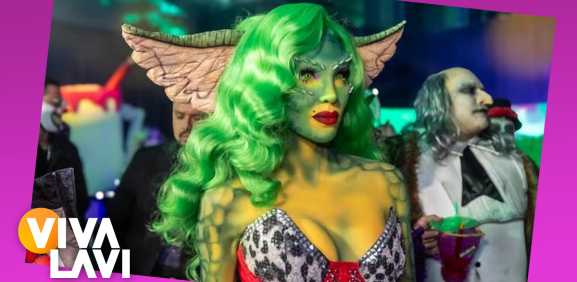 Belinda impacta con su disfraz de 'Greta' de gremlins