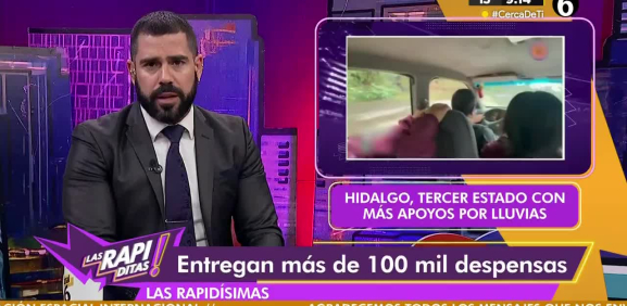 Entregan más de 100 mil despensas en Hidalgo tras lluvias