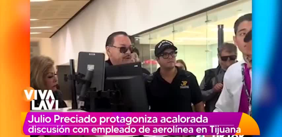 Julio Preciado protagoniza acalorada dicusión en aeropuerto