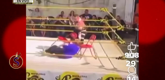 El luchador es expuesto en el programa por este video