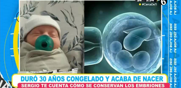 Nació este año un bebé con 30 años ya de edad ¿por qué?