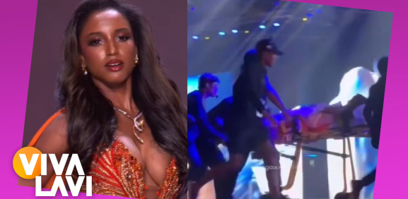 Miss Jamaica sufre aparatosa caida durante Miss Universo 2025