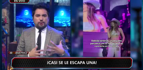 La cantante sufre tremendo descuido en vivo