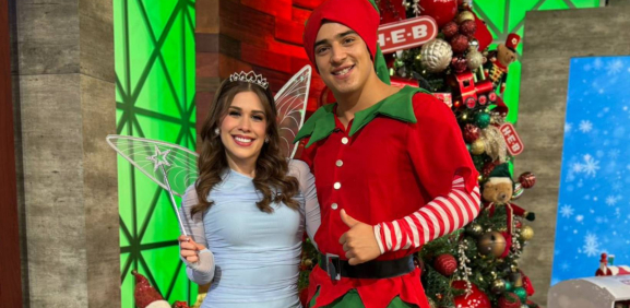 La pareja impresionó con su presentación