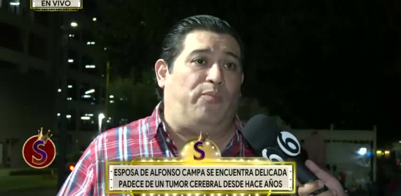 El animador explica el momento de terror y dolor al no poder ver a su esposa