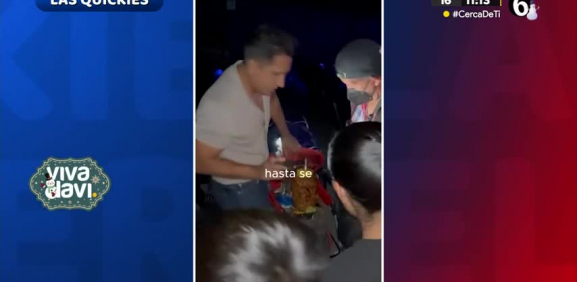 Pareja es captada comiendo tacos al pastor al cine