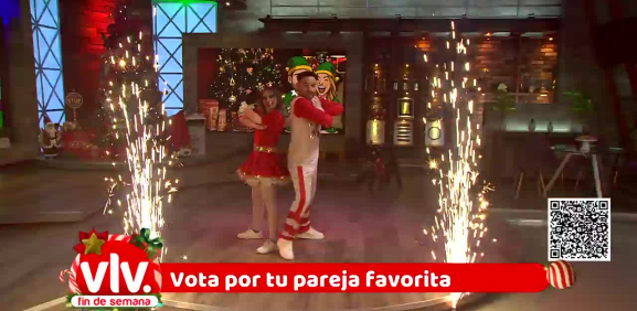 Yams y Jerry Hernández en el Gran Show Navideño