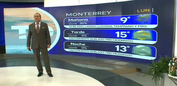Abimael Salas nos da el pronóstico del tiempo en Monterrey para este lunes 01 de diciembre de 2025.
