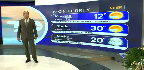 Abimael Salas nos da el pronóstico del tiempo en Monterrey para este miércoles 10 de diciembre de 2025.