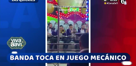 Banda toca durante juego mecánico