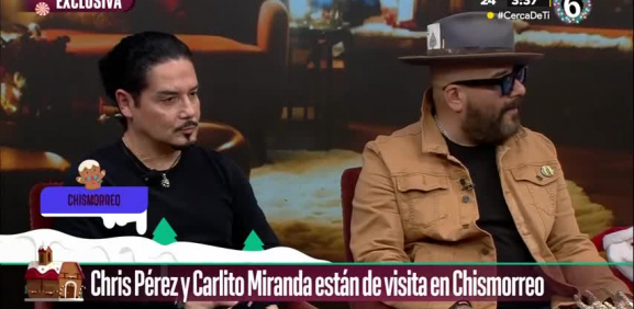 Chris Pérez y Carlito Miranda en vivo en Chismorreo