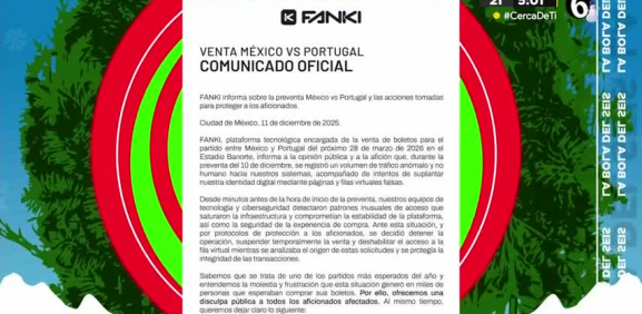 El partido de México Portugal trajo una gran euforia y esto logró el colapso de la venta de boletos en línea