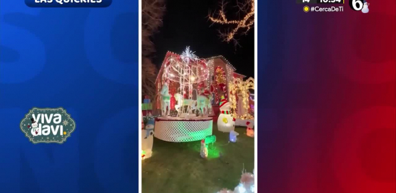 Casa sorprende con decoración navideña