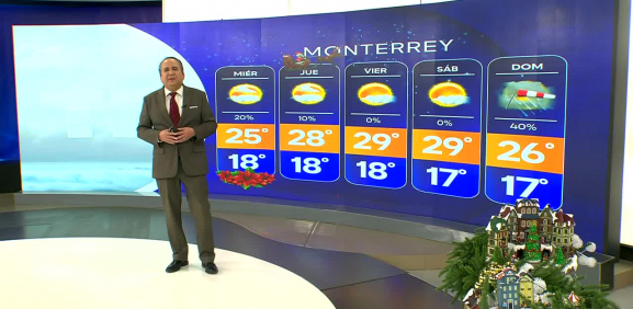 Abimael Salas nos da el pronóstico del tiempo en Monterrey para este martes 23 de diciembre de 2025.