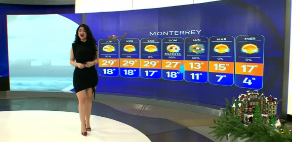 Natalia Sánchez nos da el pronóstico del tiempo en Monterrey para este miércoles 24 de diciembre de 2025.