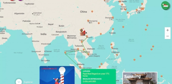 Recorrido de Santa Claus en vivo 2025: sigue por dónde viene